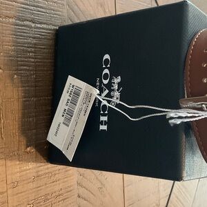 Coach Silver and Brown Leather Watch